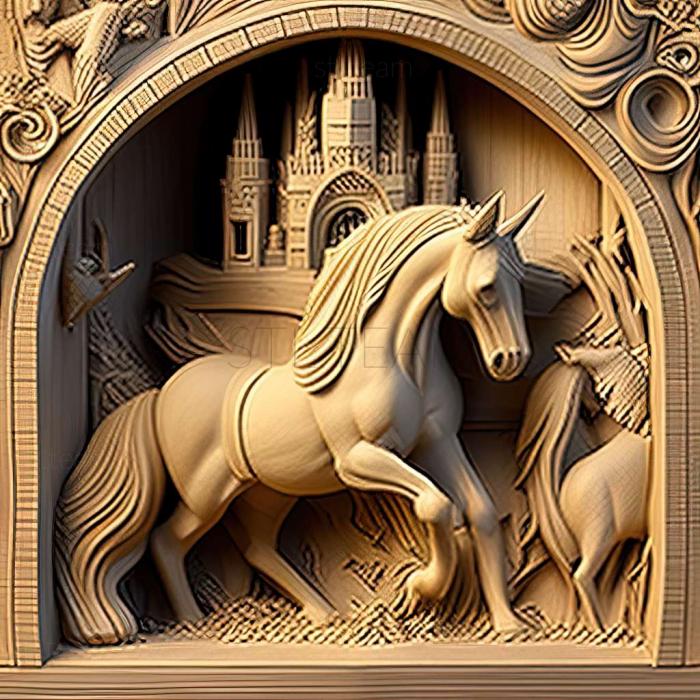 3D model The Secret of the Unicorn Castle game (STL)